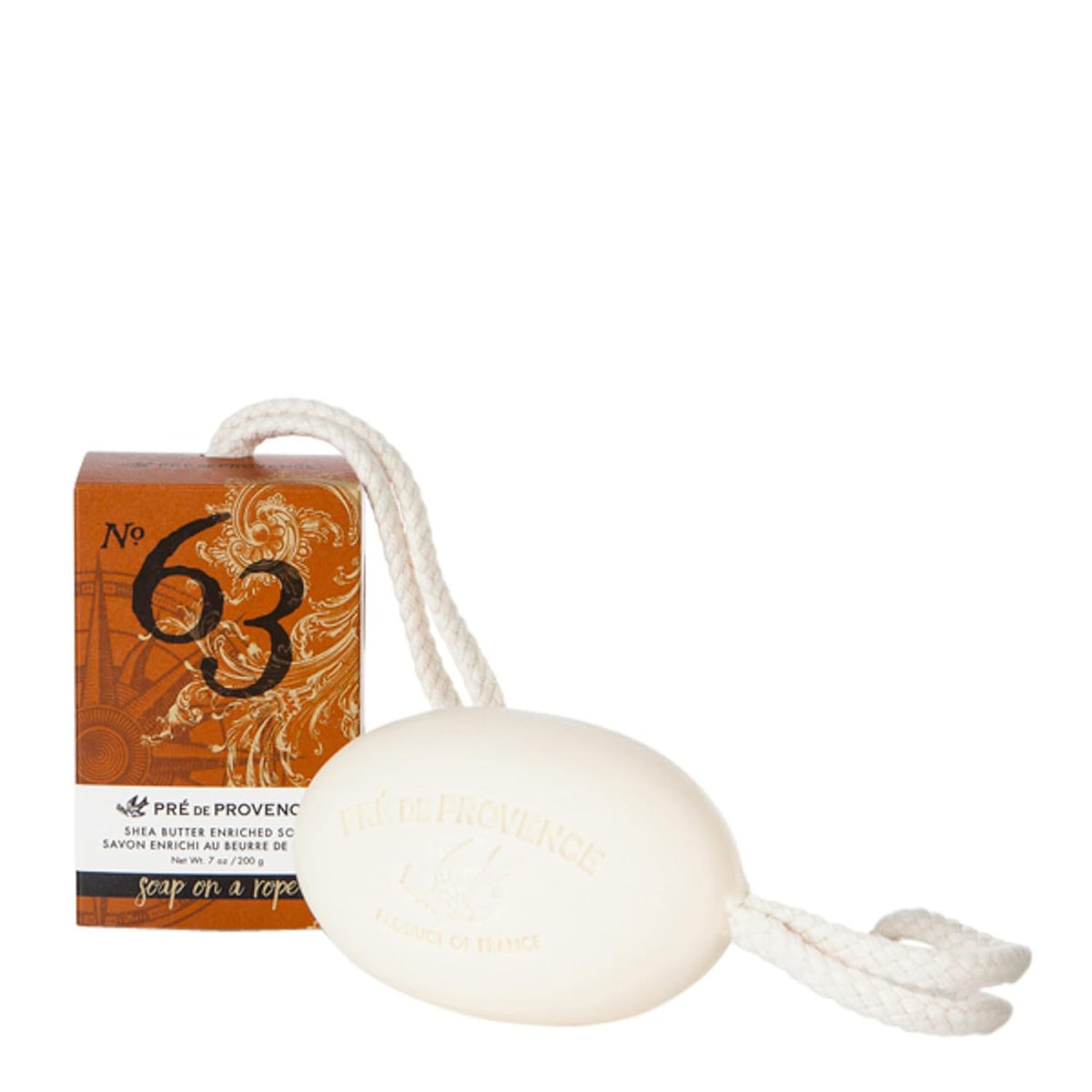 Pre de Provence Soap on a Rope, boxed packaging