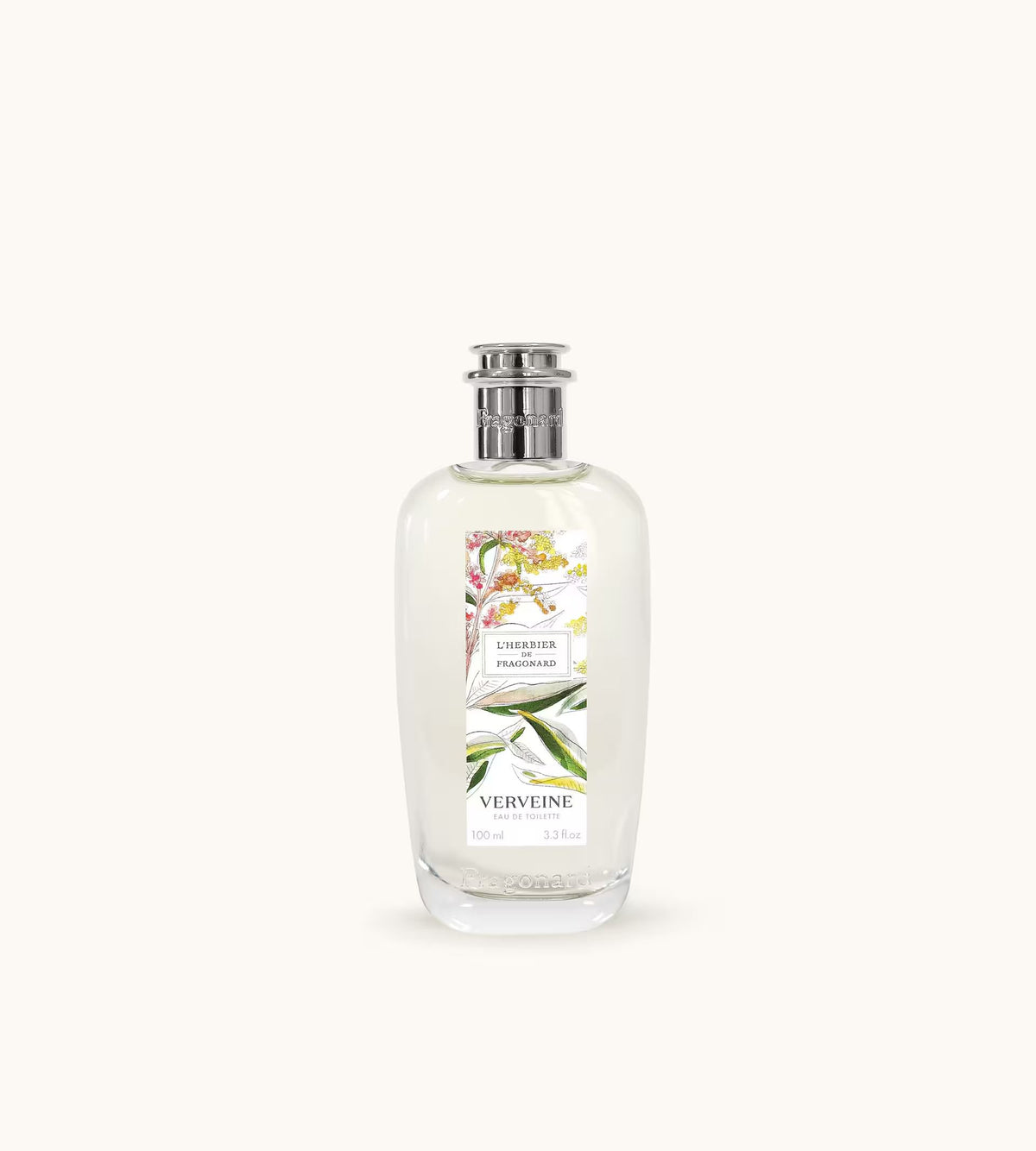 Fragonard Verveine 100ml EDT glass bottle close-up Grasse France
