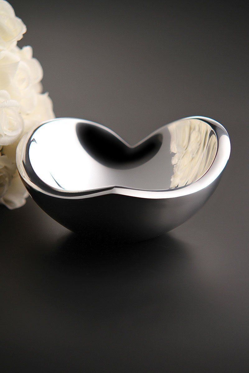 Nambe Large Alloy Decorative Love Bowl