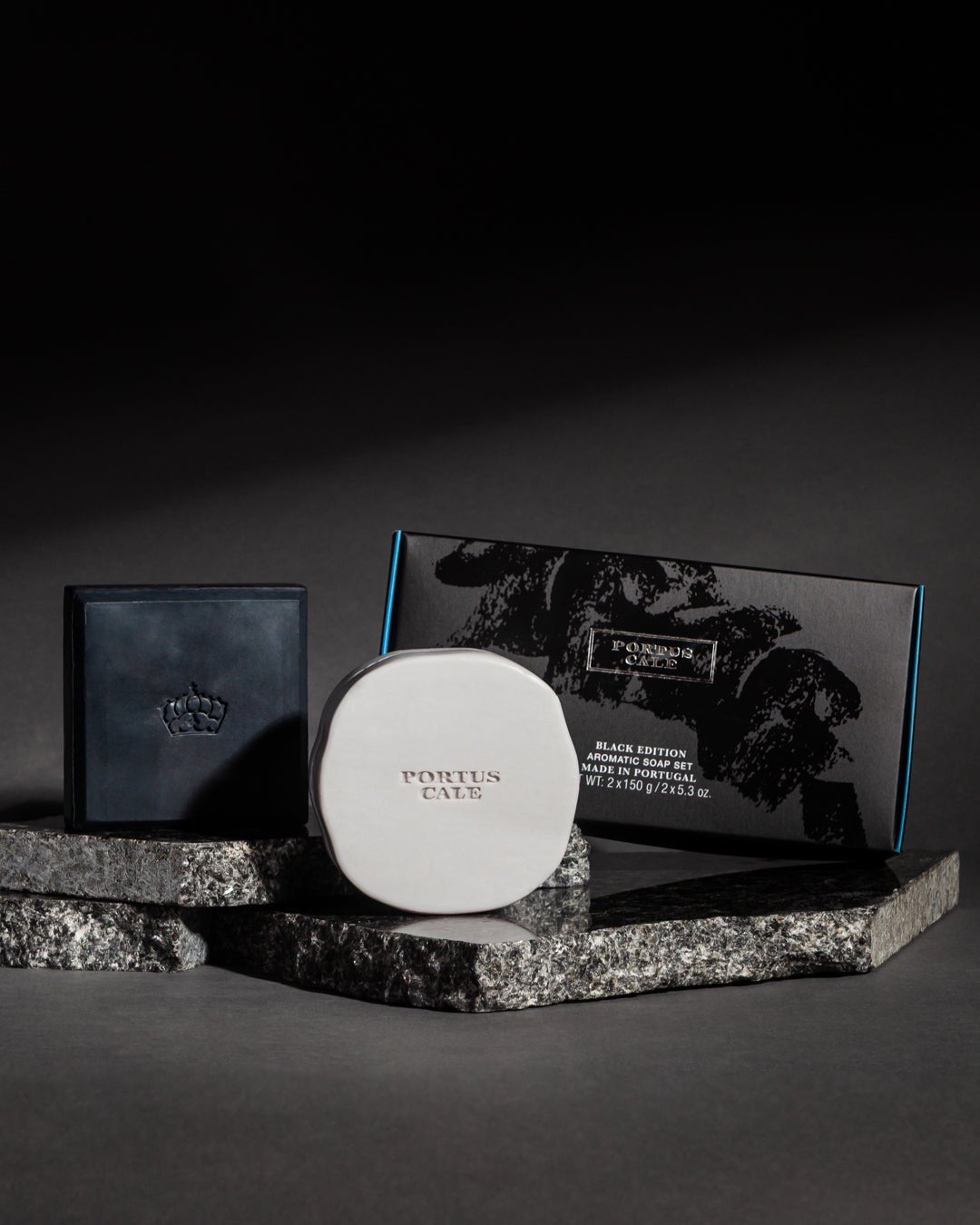 Portus Cale Black Edition (2x150G) Signature Soap Set