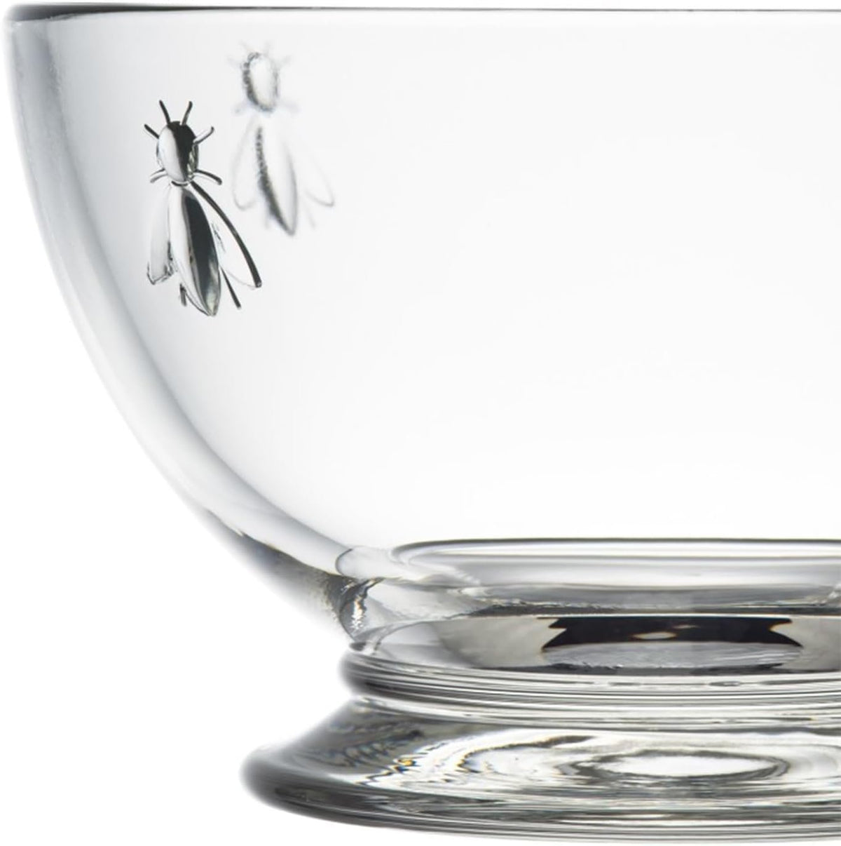 La Rochere Bee Small Bowls Set of 6, Nut, Dessert, Ice Cream Bowls – Dishwasher Safe Small Glass Bowls –Serving Bowls for Entertaining Everyday-Use
