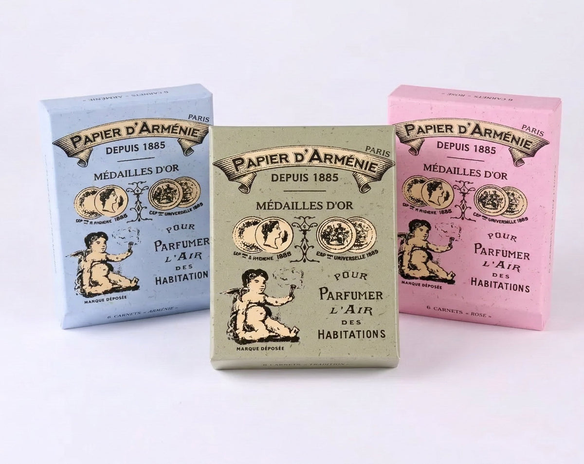Papier d’Arménie Vintage Incense Paper Box | French Fragrance Gift