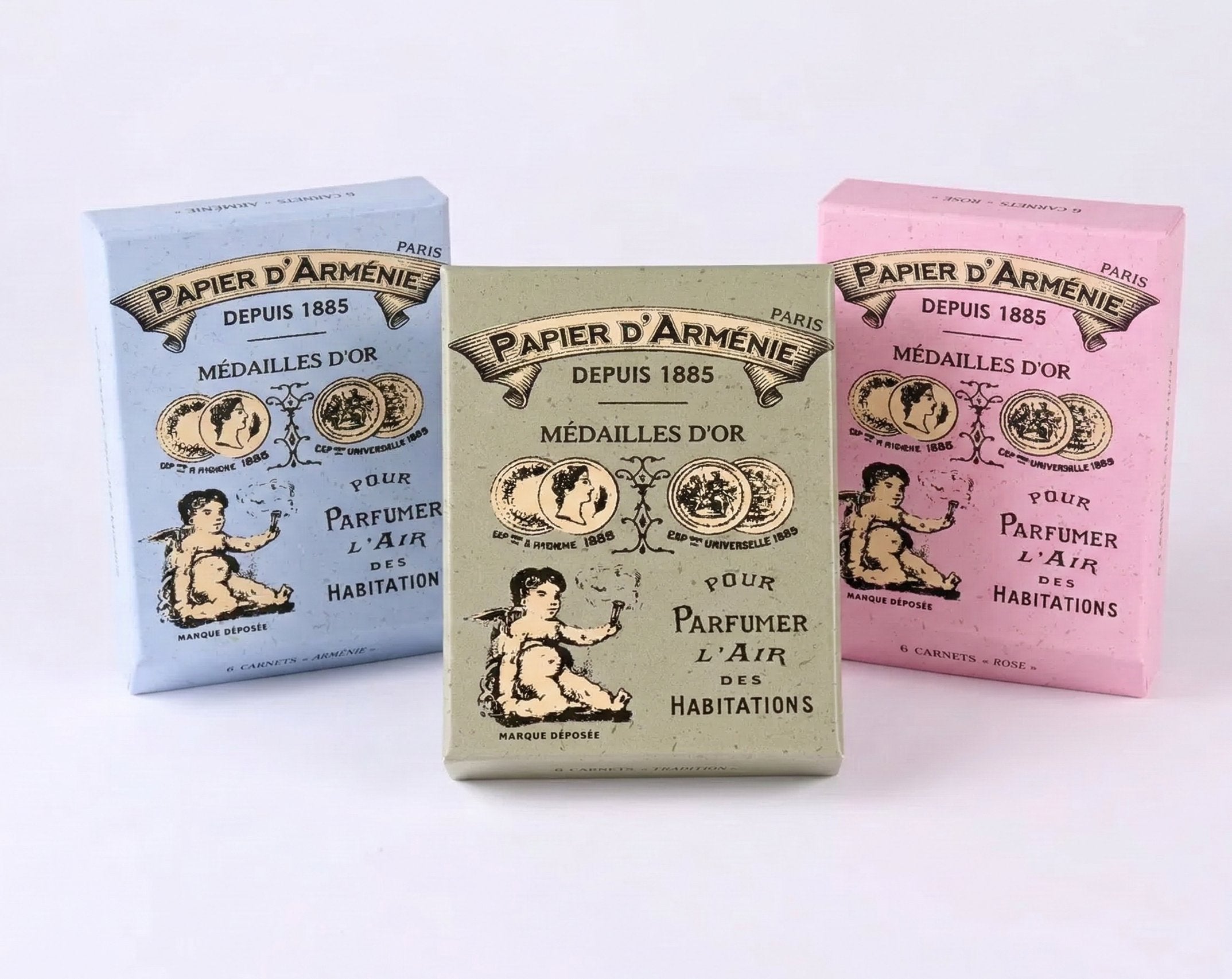 Papier d’Arménie Vintage Incense Paper Box | French Fragrance Gift