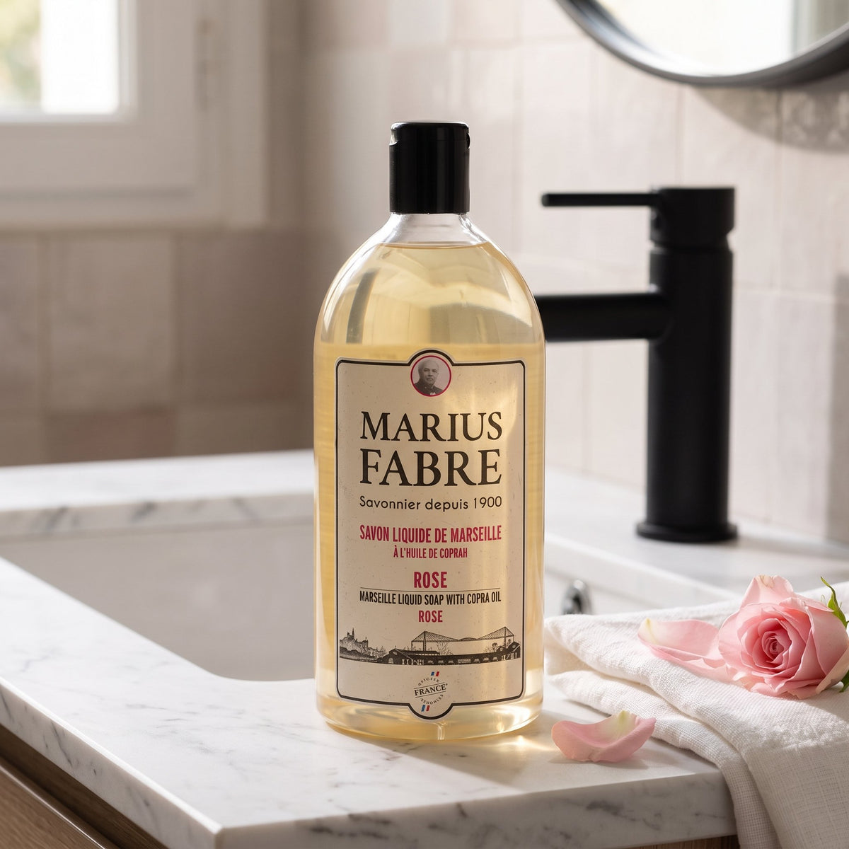Marius Fabre Liquid Soap, ideal for hand, face, and body wash