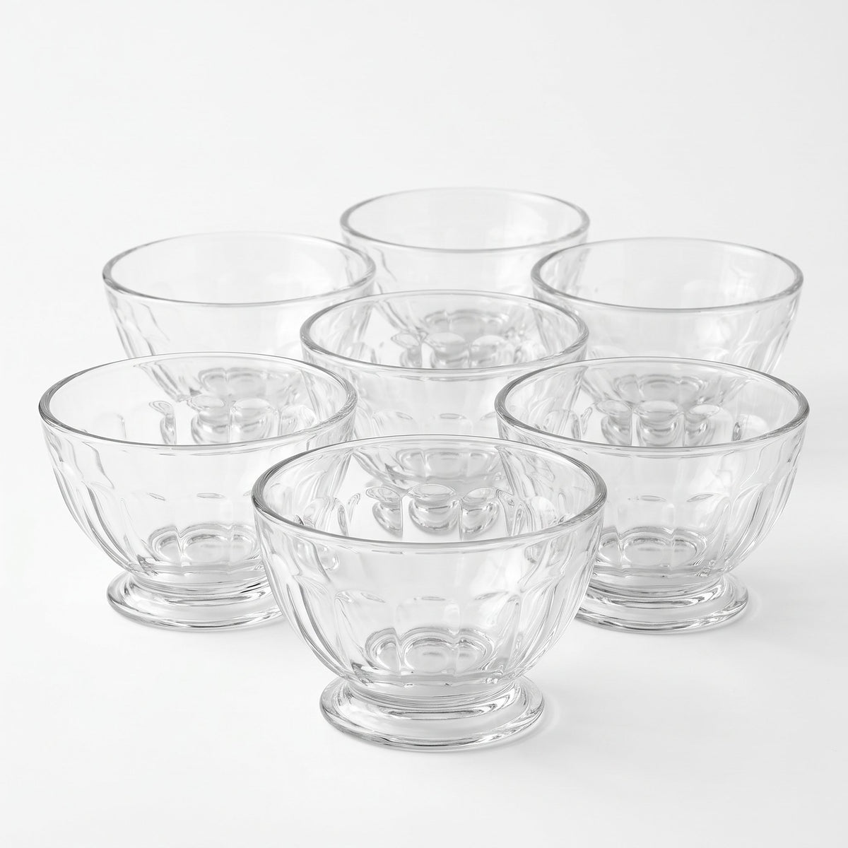 La Rochère Périgord Bowls | Clear Glass | Set of 6 | 17 oz