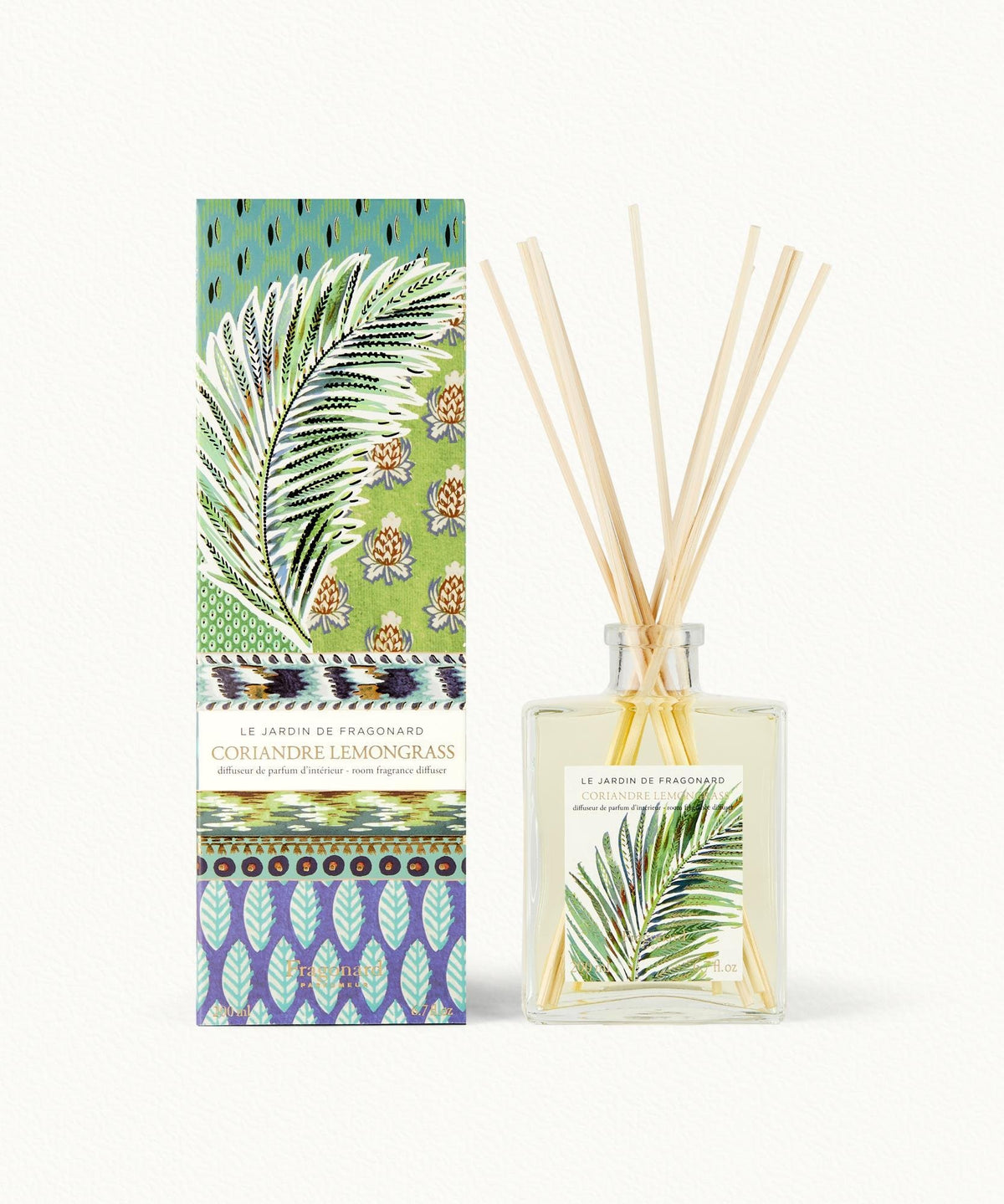 Jardin de Fragonard Coriandre Lemongrass Reed Diffuser | 200ml Home Fragrance