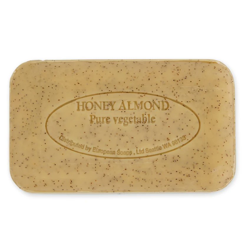 Pre de Provence Honey Almond Soap Bar, exfoliating shea butter soap
