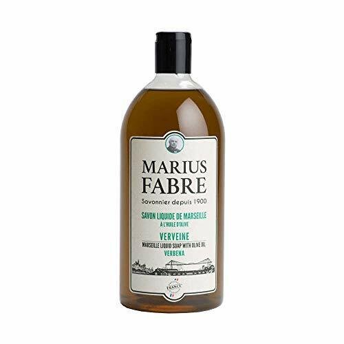 Marius Fabre Marseilles Liquid Soap Verbena 1 Liter 33.8 Fluid Ounces Refill