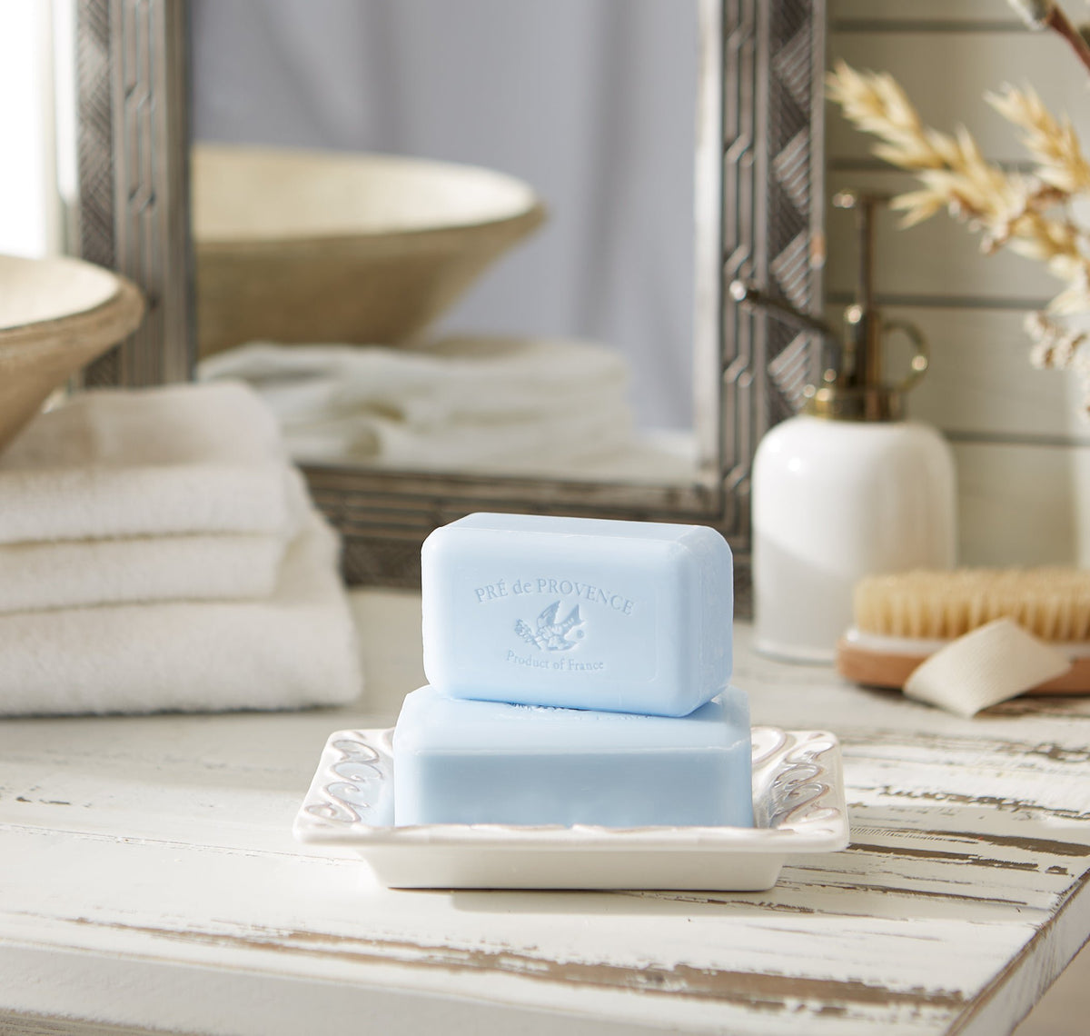 Pre de Provence Ocean Air Soap Bar pack of 12, shea butter enriched, made in France