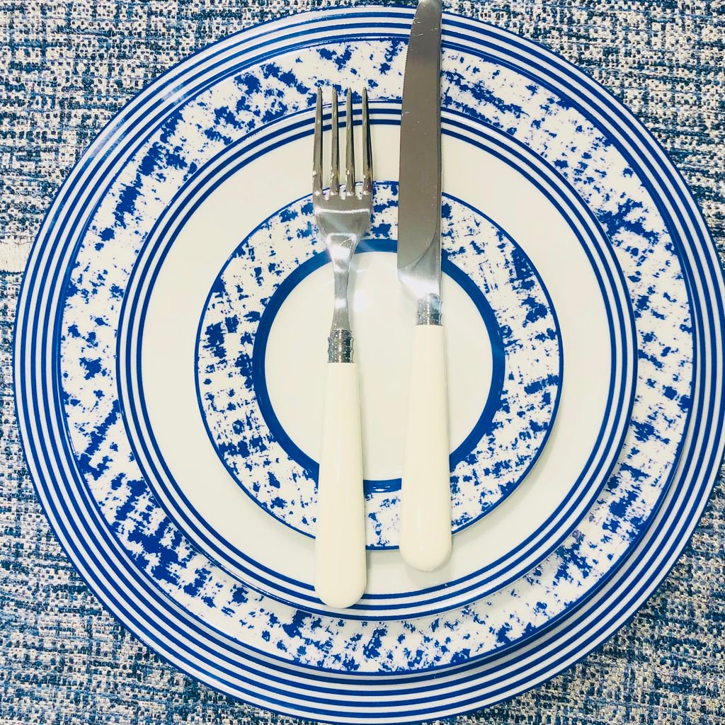 Capdeco Altea White Stainless Steel Flatware Set - 5 Piece French Dining Service