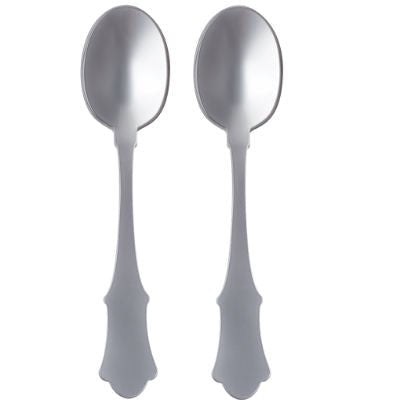 Sabre Paris Honorine acrylic serving spoons, set of 2 gray