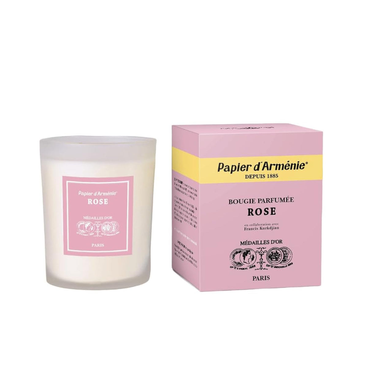 Papier d'Arménie La Bougie Rose | French Floral Scented Candle