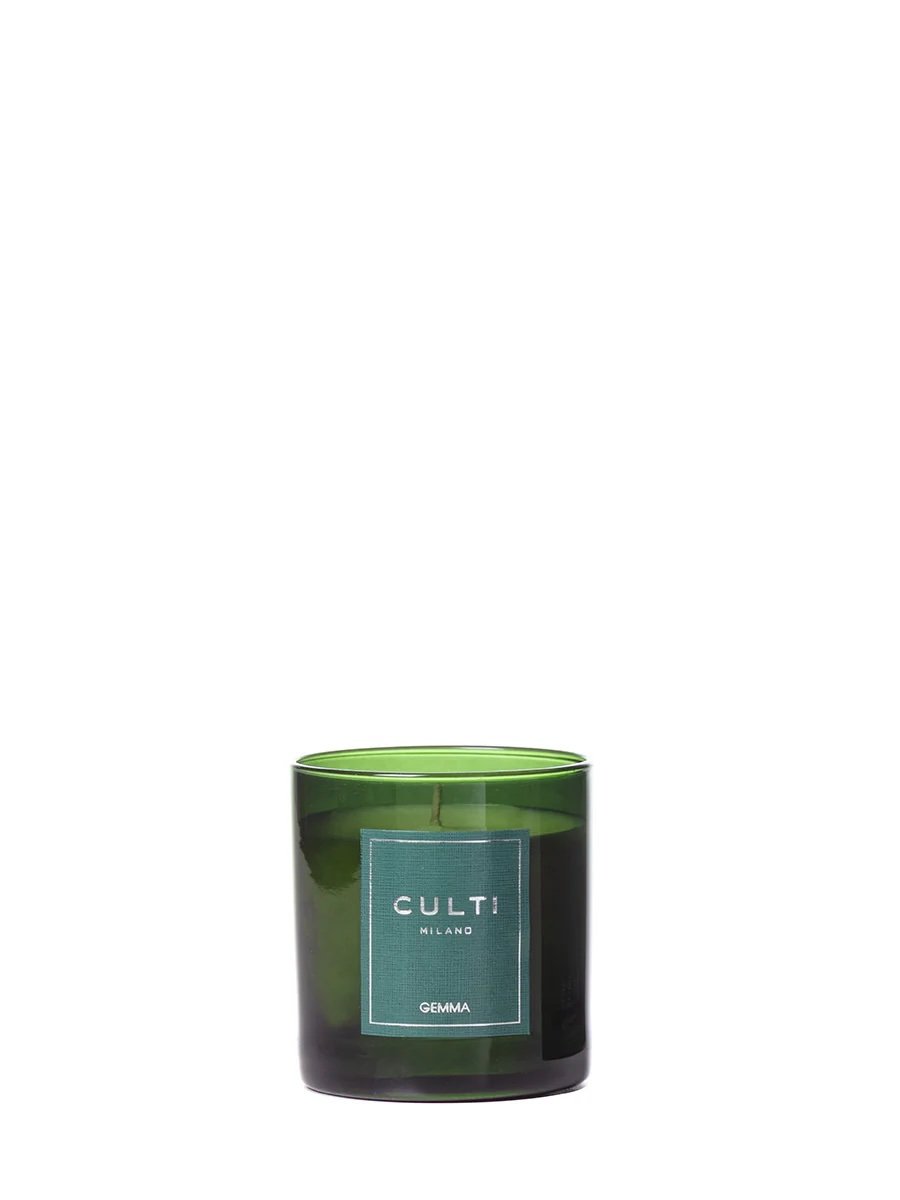 Italian Luxury Winter Candle in Green Glass – Gemma