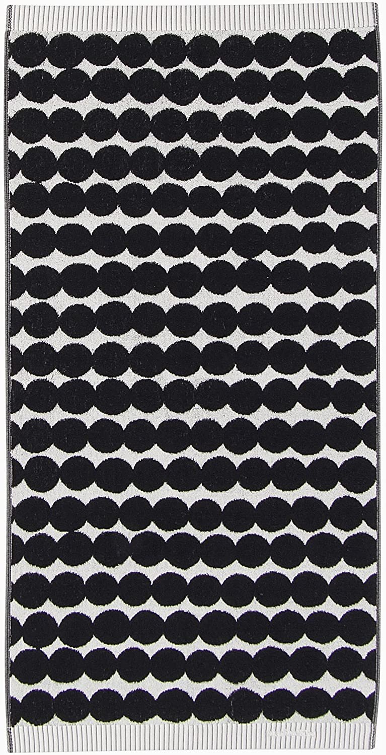 Marimekko Räsymatto Hand Towel | Black & White