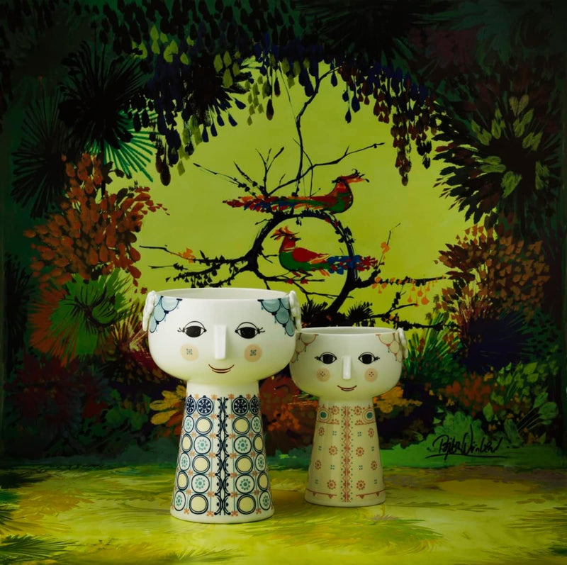 Bjørn Wiinblad Dark Blue Eva Vase Home Decor