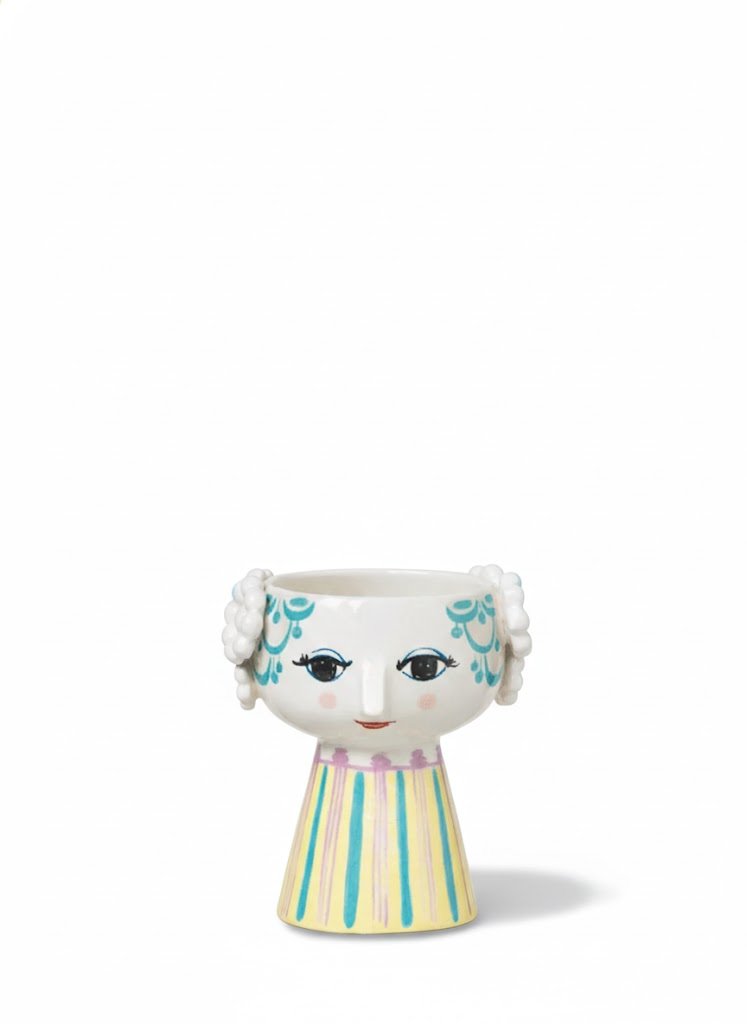 Bjørn Wiinblad Eva Candleholder Light Blue Yellow