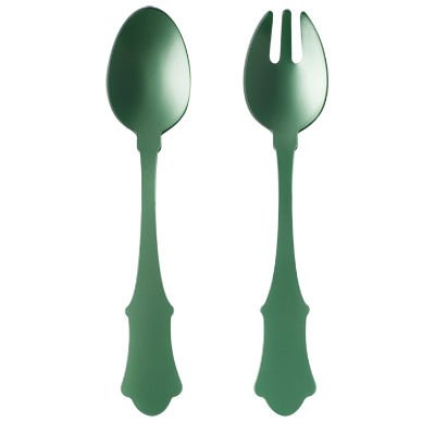 Sabre Paris Salad Server 2-Piece Set (Acrylic) "Honorine" Tableware Simple and Elegant Colorful Timelss Serving, Dishwasher Safe