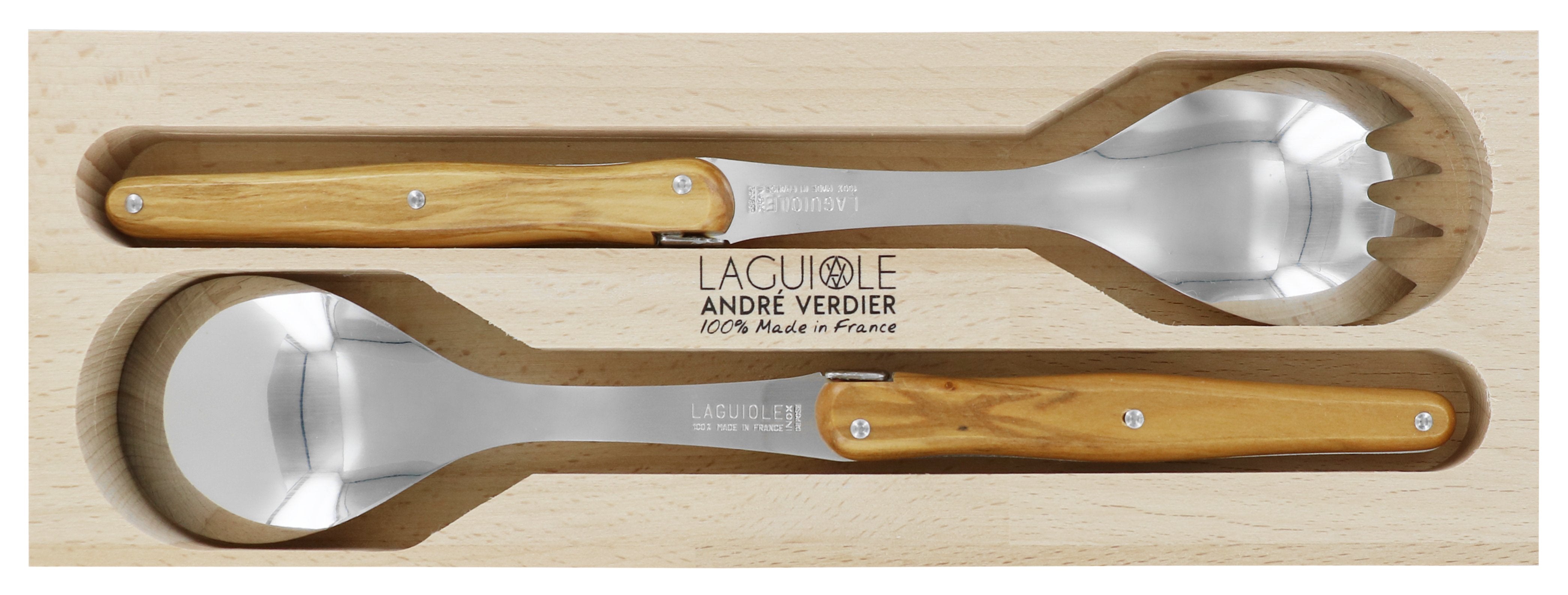 Andre Verdier Laguiole Debutant Salad Servers - Thumbnail 2