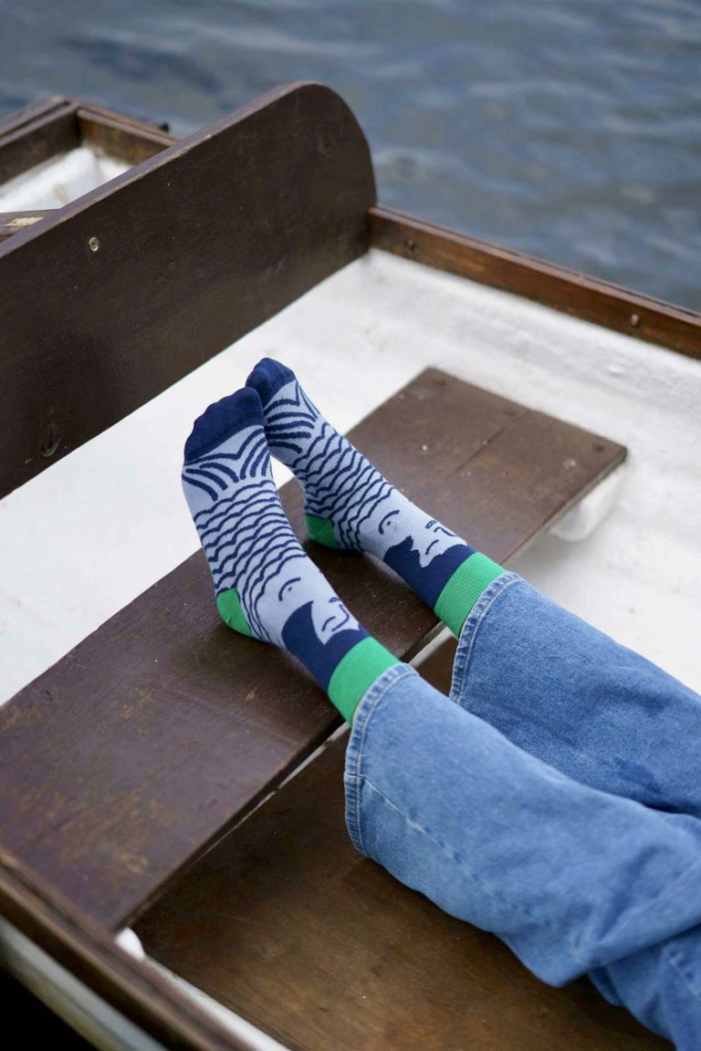 Donna Wilson Mermaid Socks | Ocean Tones Women's Socks | Fina Tavola
