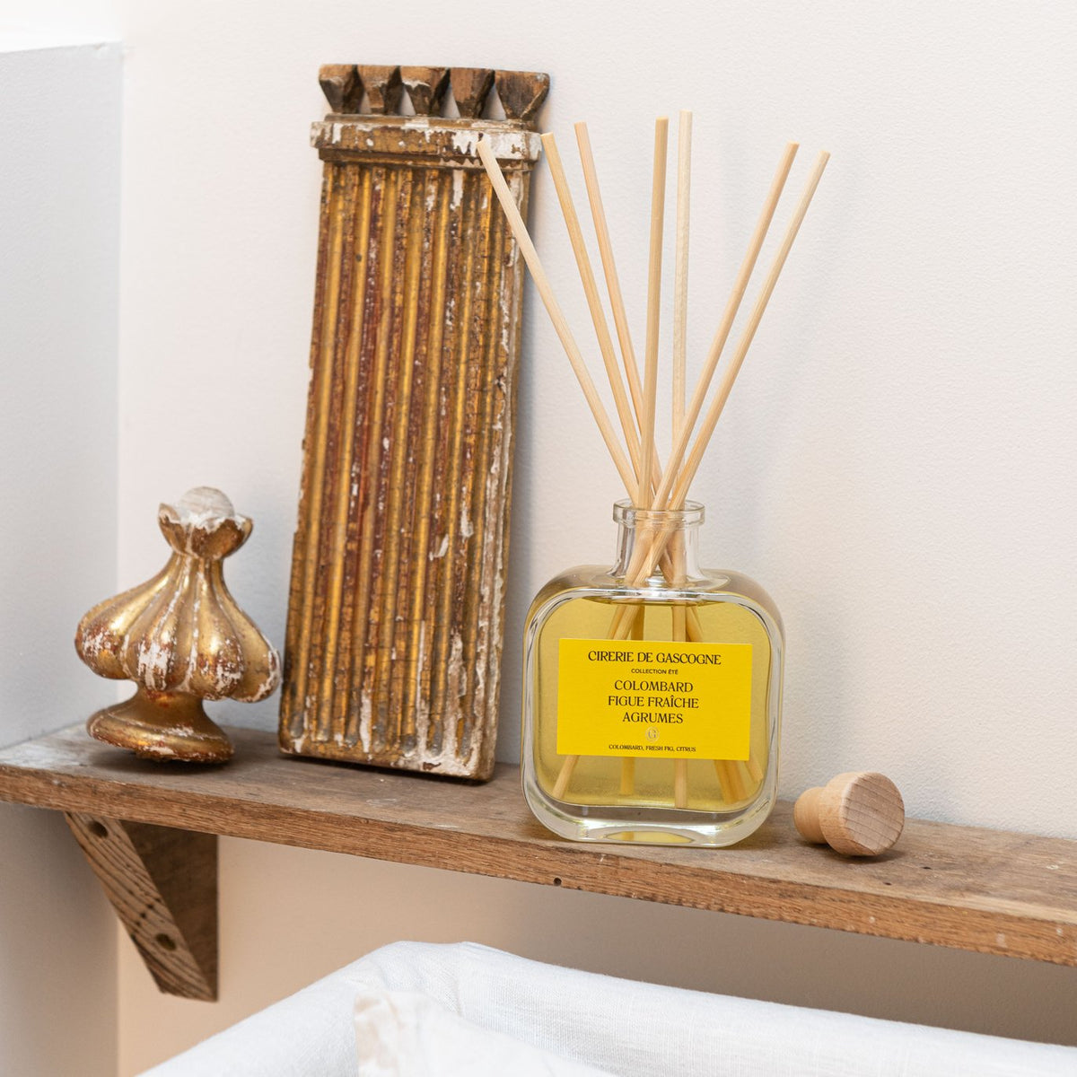 Cirerie de Gascogne Reed Diffuser, Colombard, Fresh Fig, Citrus Scents - Long Lasting Home Fragrance 200ml