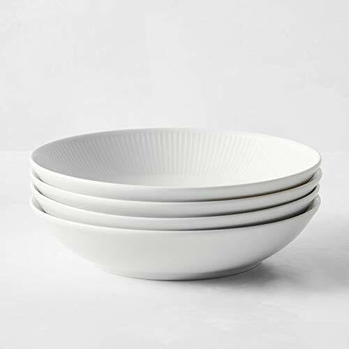 Pillivuyt Plisse White Porcelain Shallow Round Bowl | 7.75"D