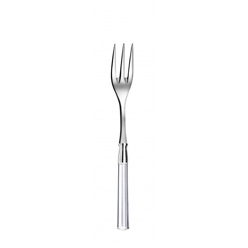 French Serving Set | Capdeco Doric Clear Handle | Fork & Spoon
