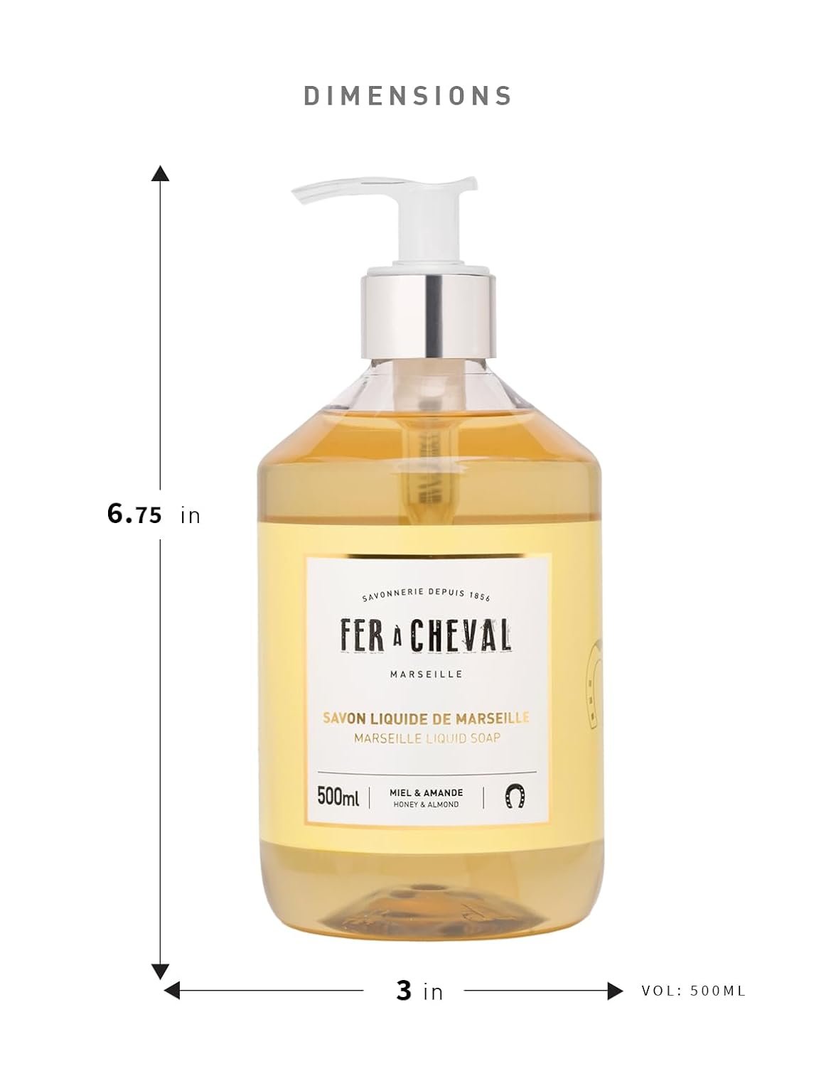 Fer a Cheval Marseille Liquid Soap Natural Vegetable Oil based | 500ml