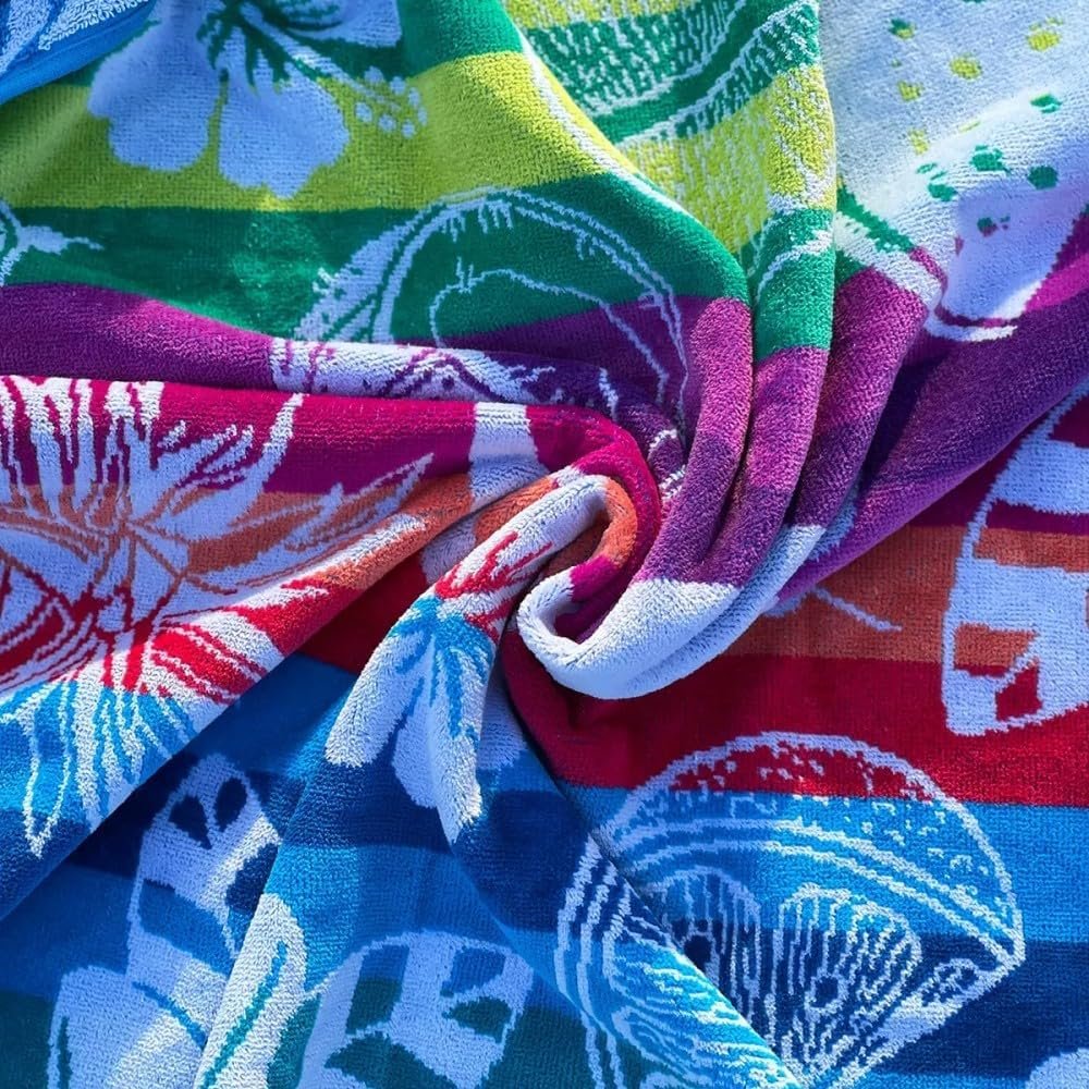 Garnier-Thiebaut Tropic Neon Beach Towel - Thumbnail 2