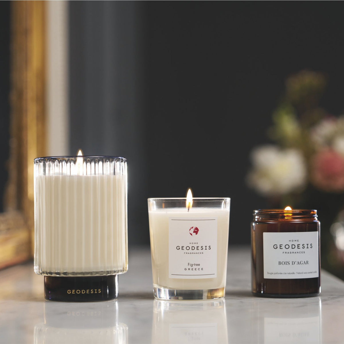 Prestige candle by Geodesis – amber and marine notes with refined French craftsmanship