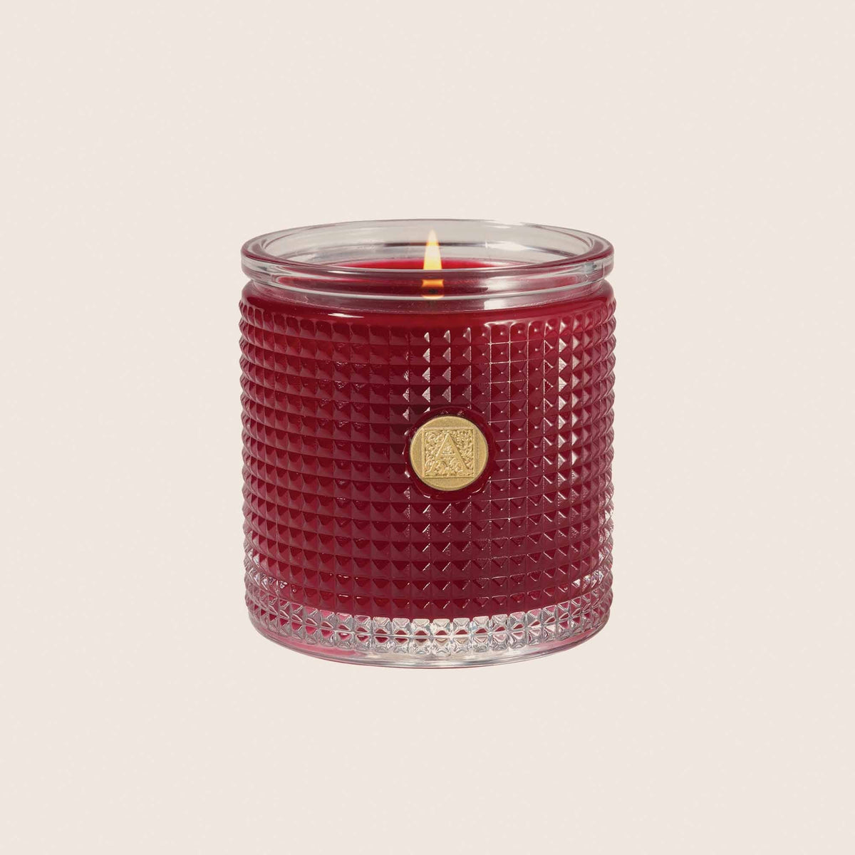 Scented Candle in Textured Glass | The Smell of Christmas | Set of 2