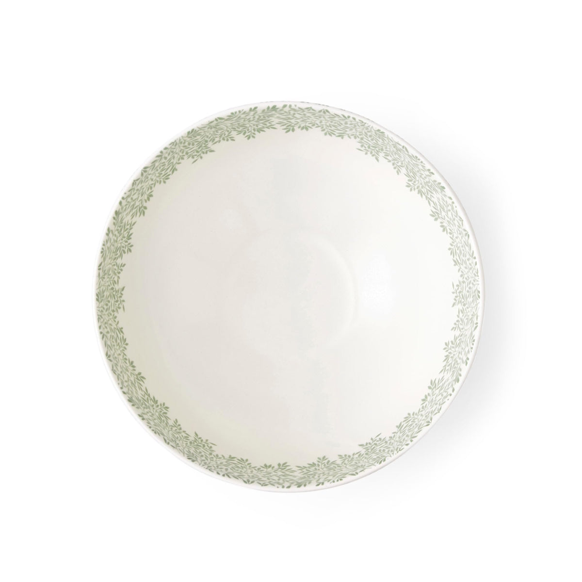 Spode Morris & Co Standen Serving Bowl - 9" Fine Earthenware Dish with Delicate Leaf Motif, Dishwasher & Microwave Safe Bowl for Dinner Parties, Elegant Tableware & Decorative Kitchen Bowl
