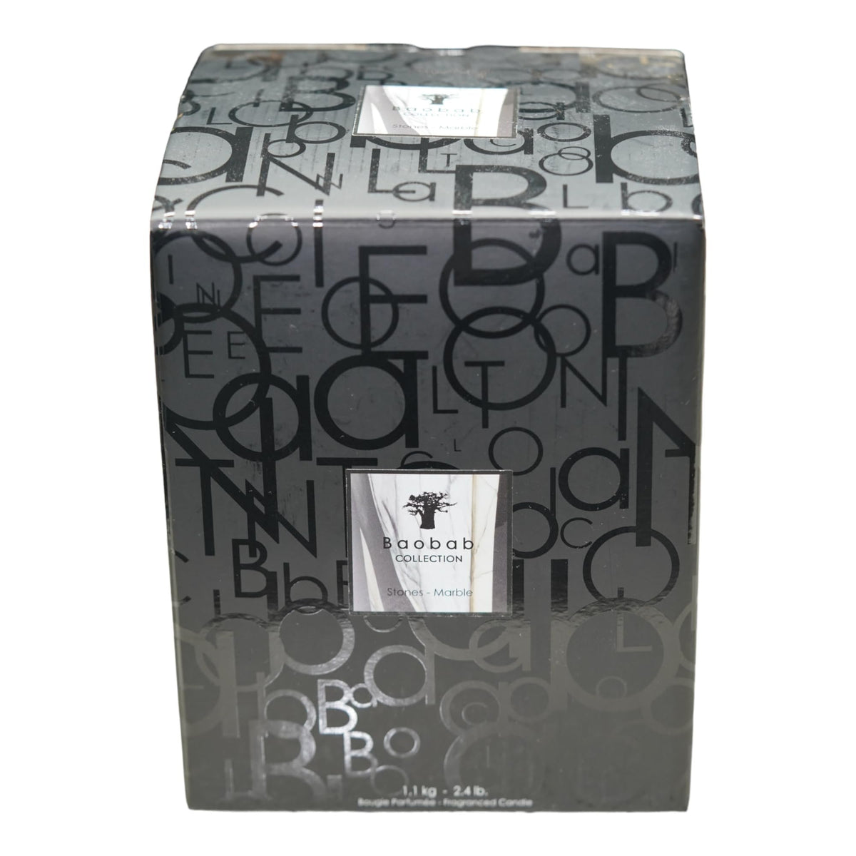 Baobab STONES MARBLE Luxury Scented Candle | Leather & Tuberose Scent (MAX16)