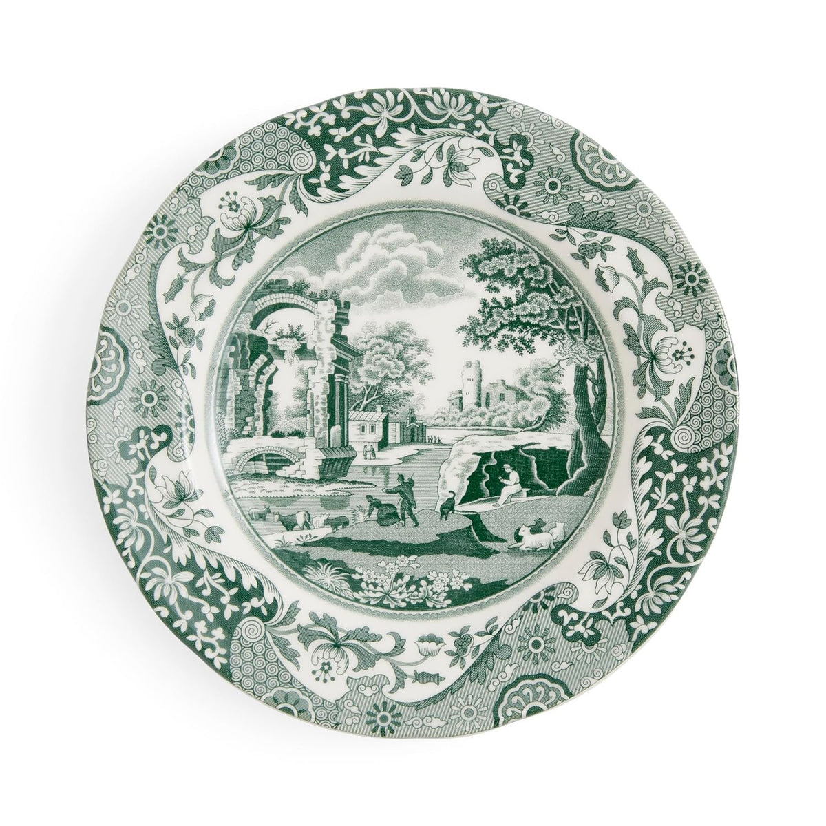 Spode Heritage Green Italian 7.25" Salad Plates, Set of 4