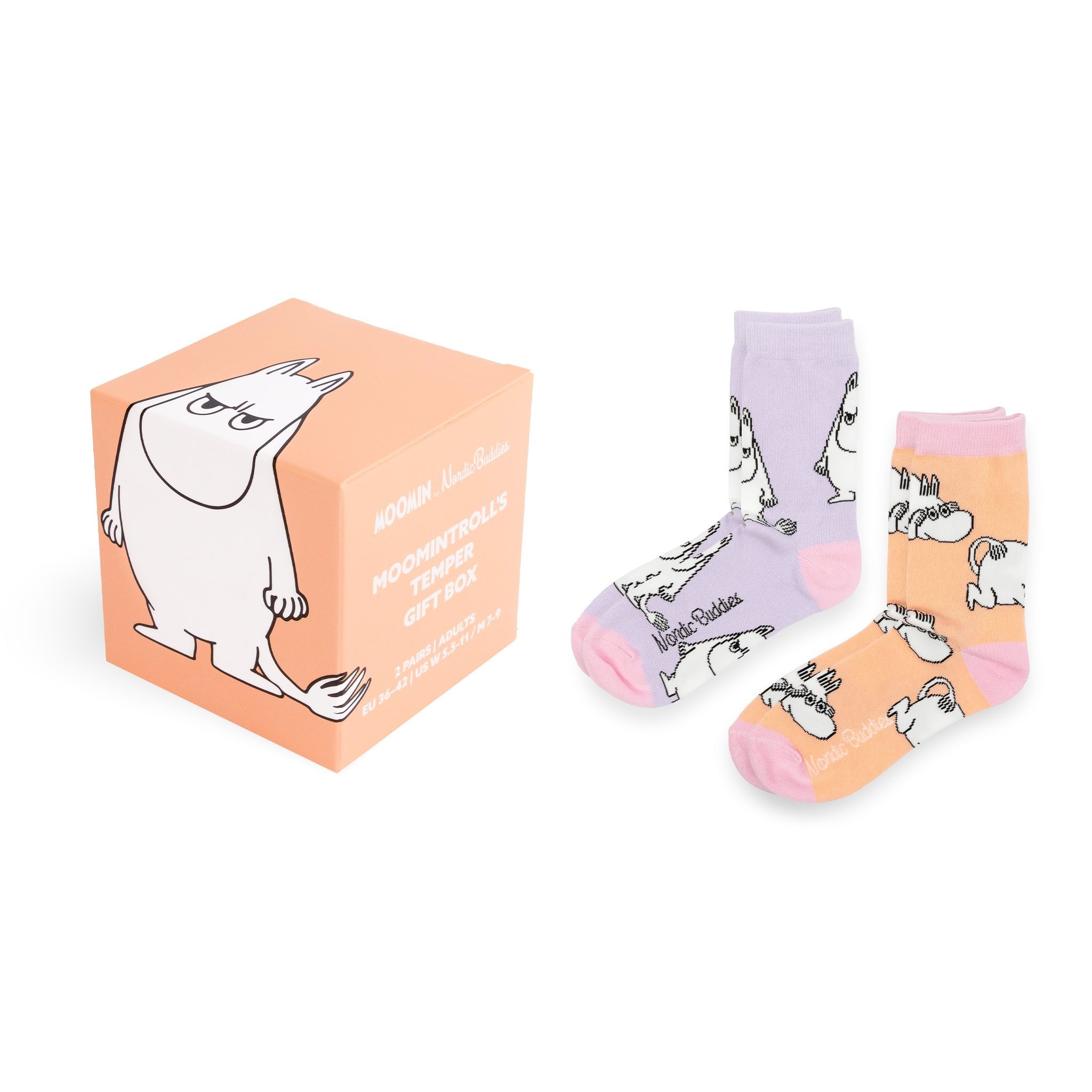 Moomin Moomintroll’s Temper Women’s Socks – 2-Pack Gift Set