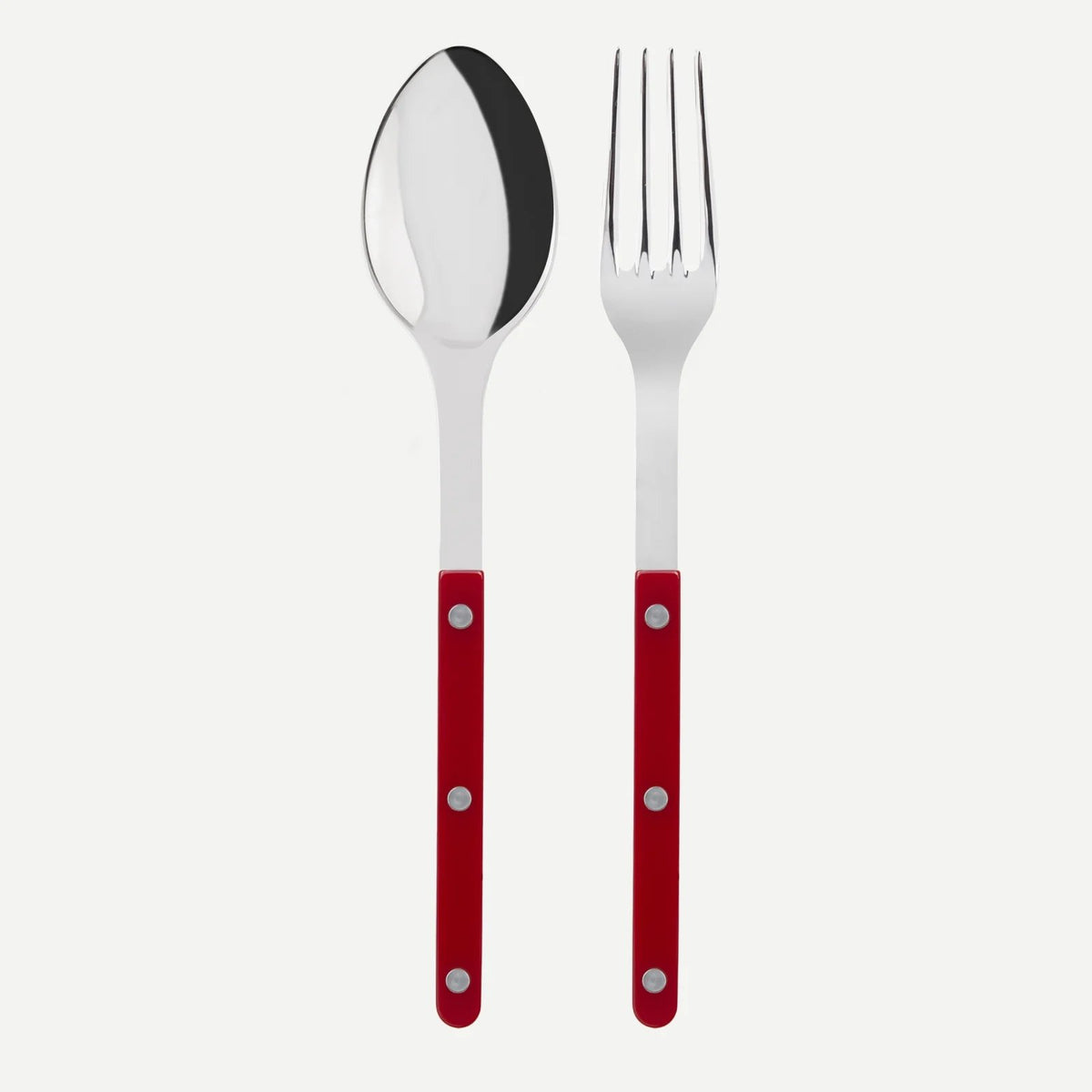 Bistrot Serving Set Large Fork & Spoon | Burgundy