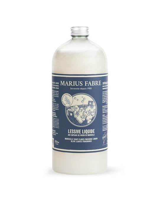 Marius Fabre Marseille Soap Flakes Laundry Detergent, Olive Leaves fragrance, 1L bottle