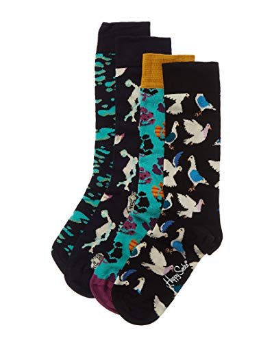 Happy Socks, 4-Set Novelty Socks Adult Unisex  (Size 10-13)