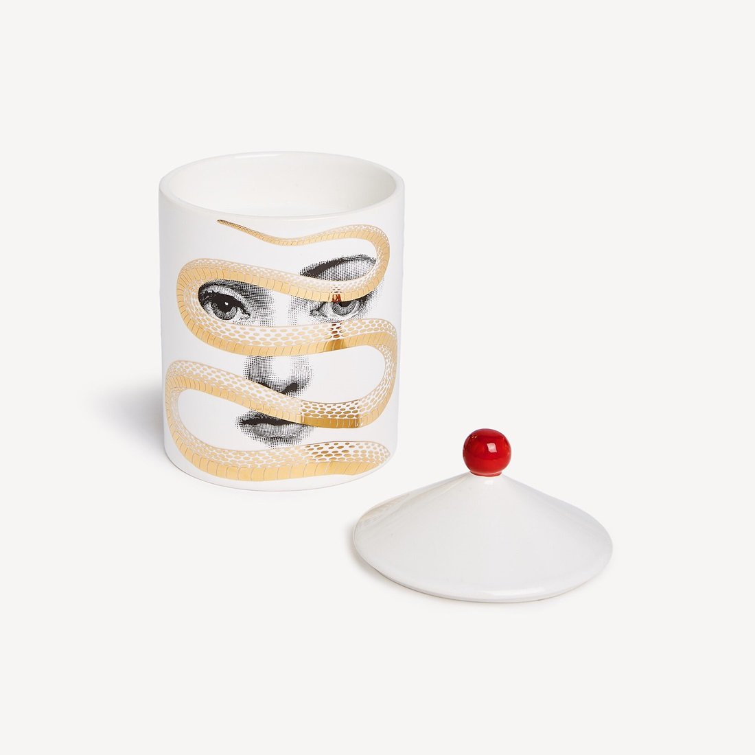 Fornasetti Scented Candle Peccato Originale Frutto Prohibito Graphic Design