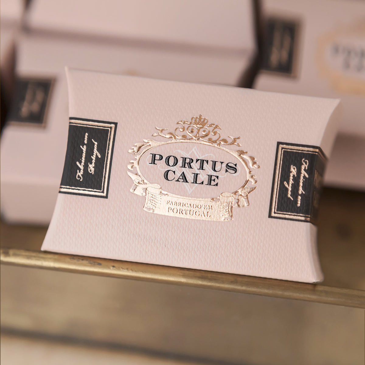 Portus Cale Rose Blush Triple Milled Bar Soaps | Set of 3 | Lotus Flower & Red Berries