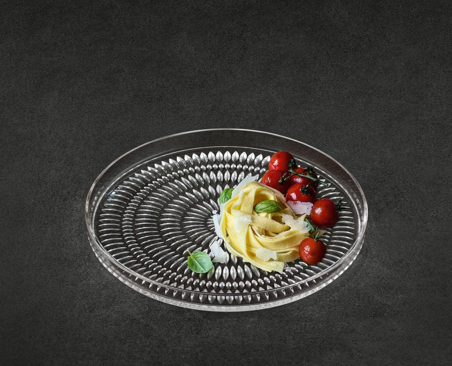 Nachtmann Ethno Plate 8.66"D Set-2 Crystal Glass Salad Dessert Dinnerware Serveware