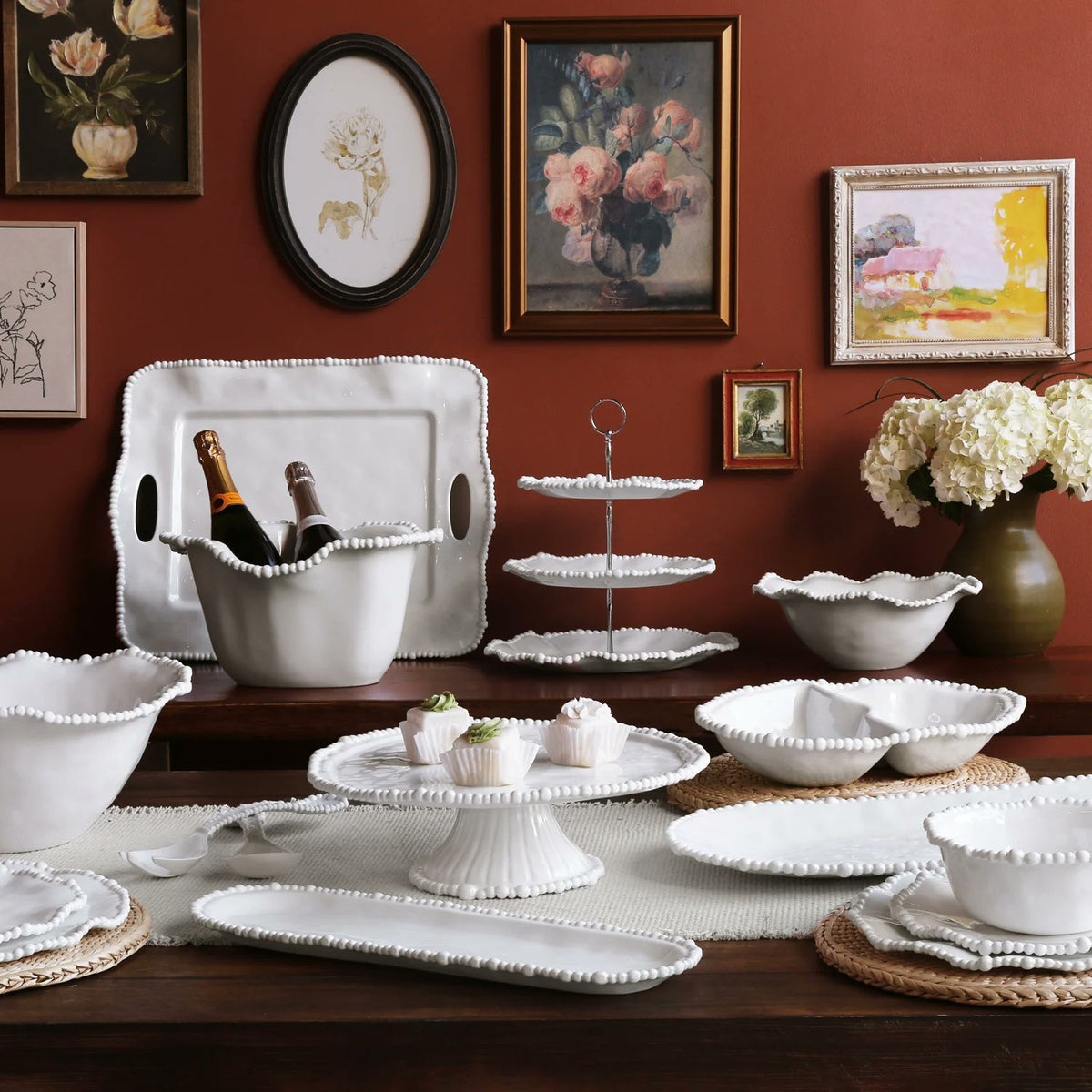 Beatriz Ball VIDA Alegria Double Dip | White | 13"