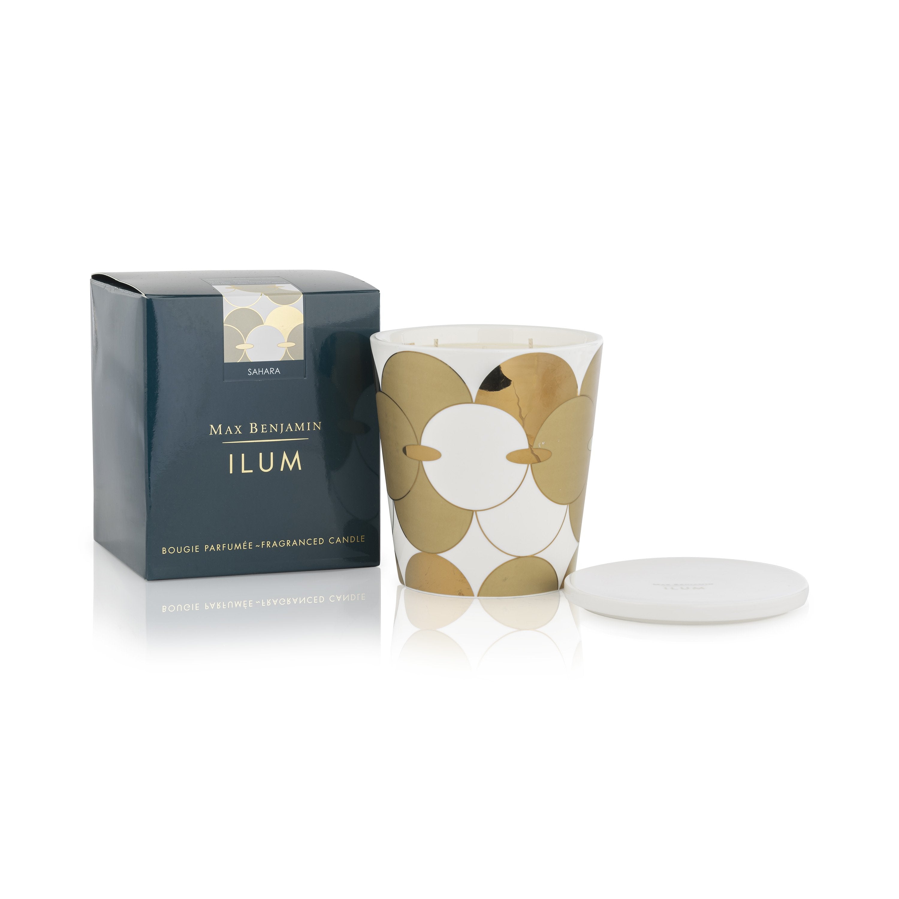 Luxury 3-wick scented candle with bergamot, incense, and amber notes by Ilum