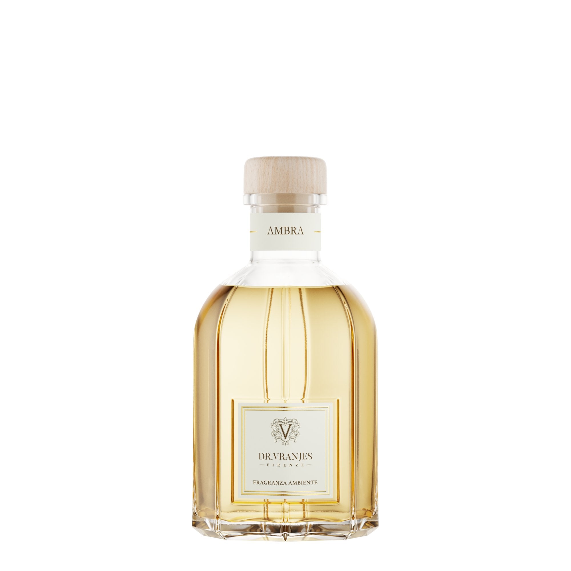 Luxury Italian amber reed diffuser with vanilla and sandalwood
