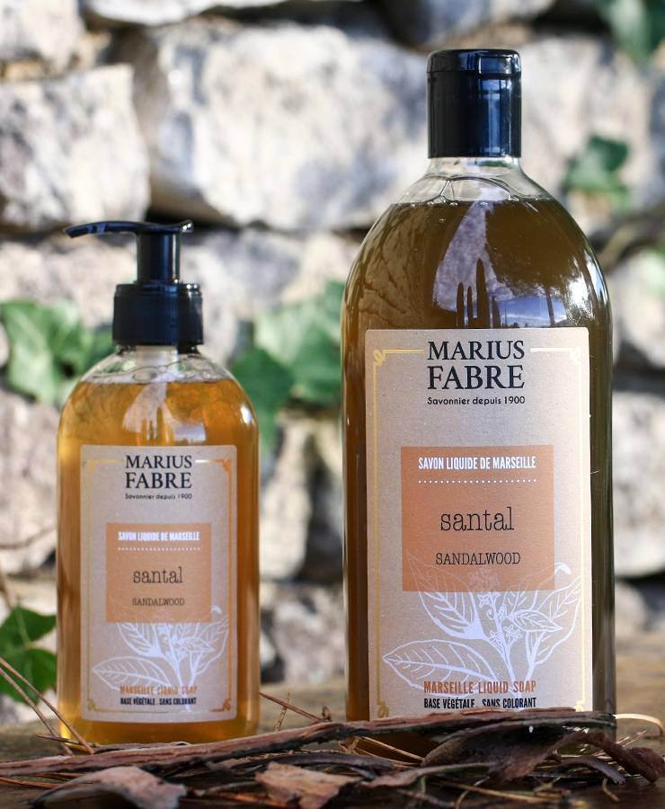 Marius Fabre Marseille Liquid Soap Sandalwood Fragrance, 1L