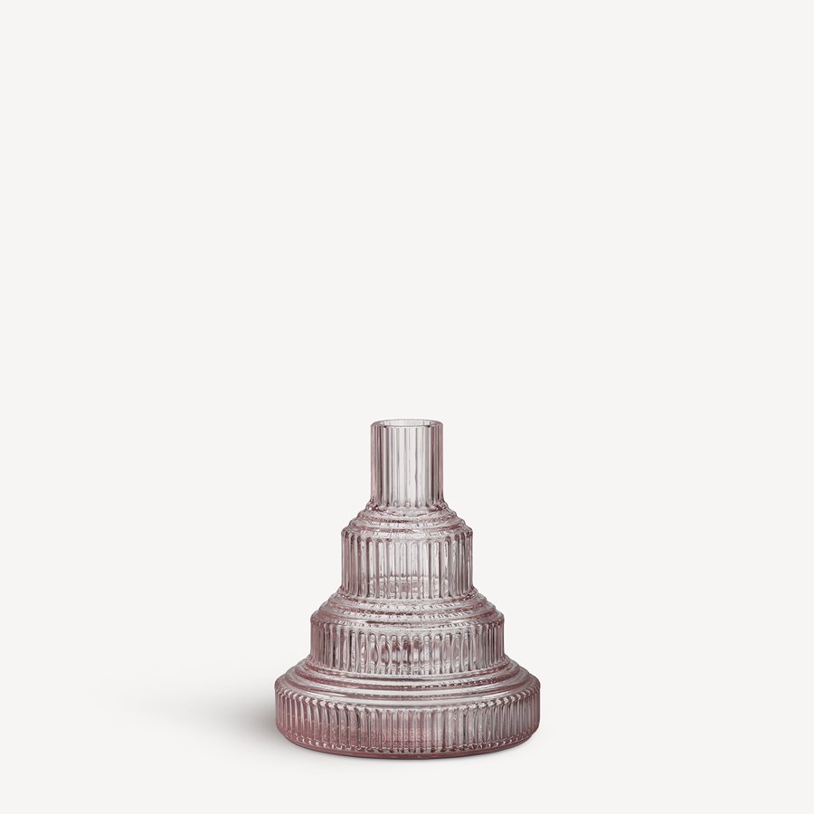 Kosta Boda Pavilion Small Vase | Light Pink