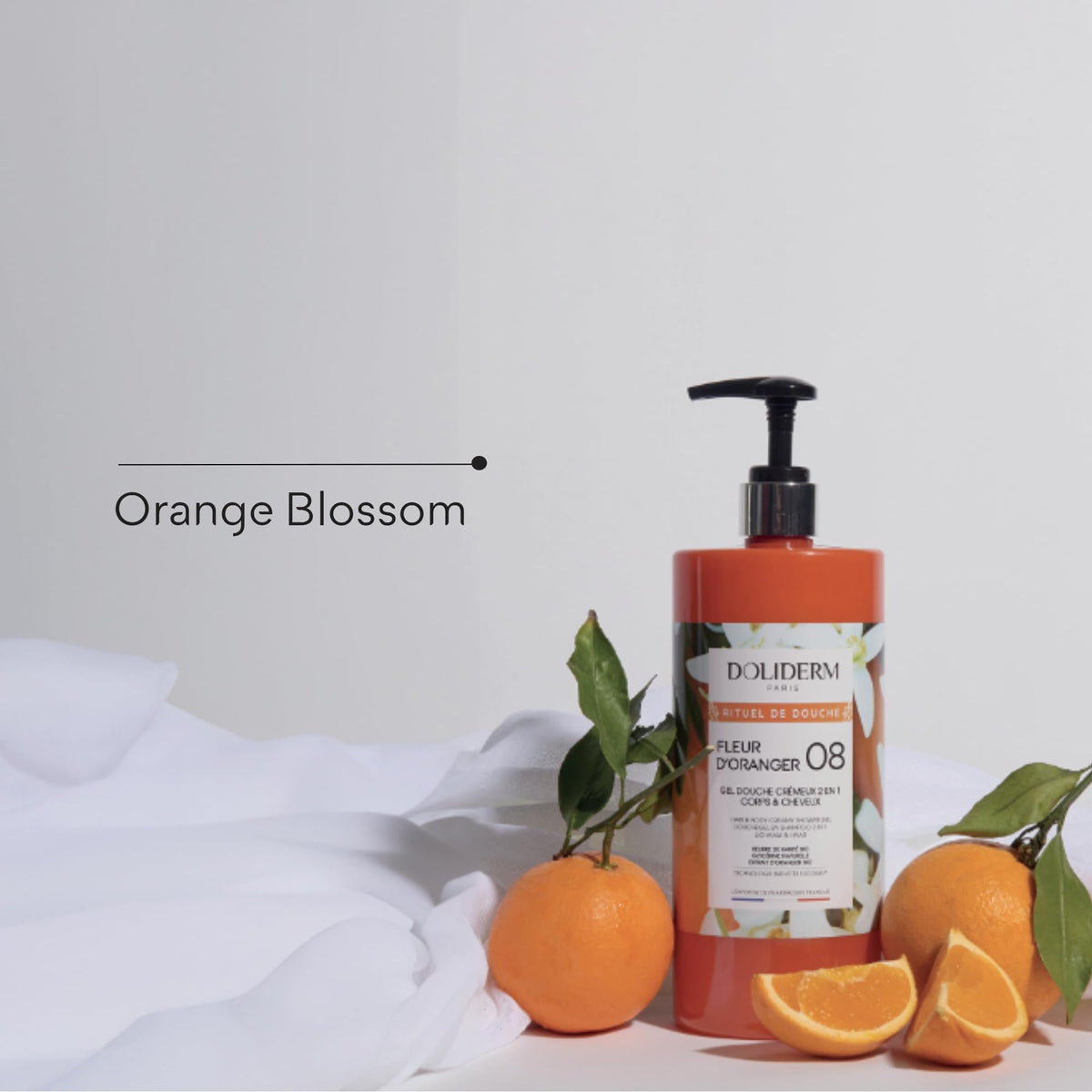 Doliderm Paris - Creamy Shower Gel, 33.8 Fl Oz (Orange Scent)