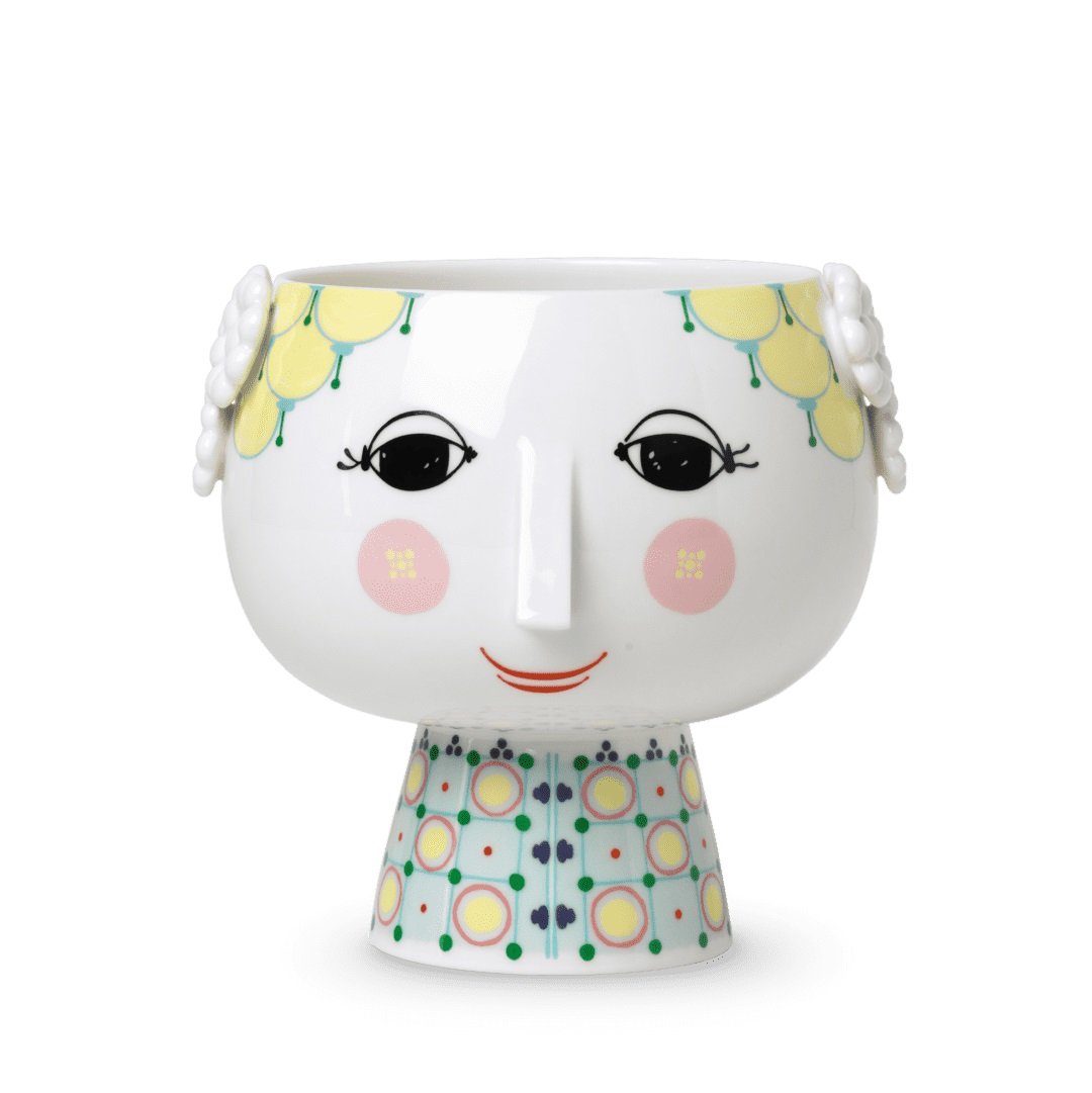 Bjørn Wiinblad Eva Flowerpot with Base – Whimsical Scandinavian Design