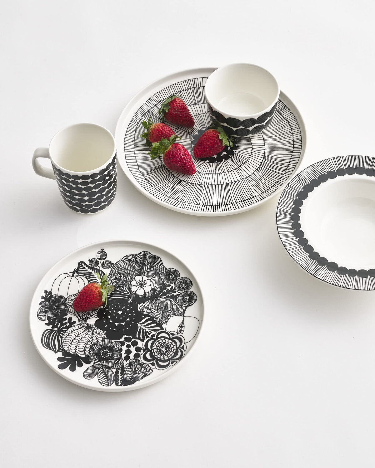 MARIMEKKO - Oiva Siirtolapuutarha Stoneware Dinner Plate, 10-Inch
