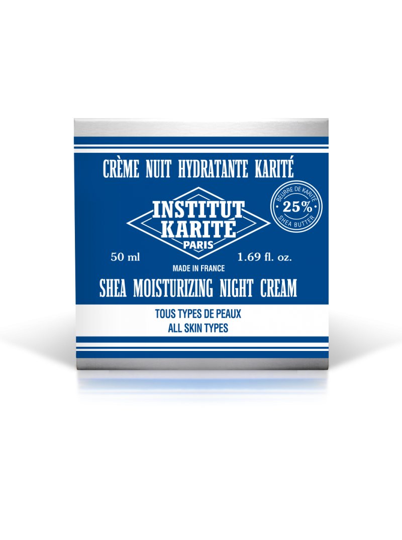 Institut Karite Paris Shea Moisturizing Face Night Cream - All Skin Types 50 mL - Milk Cream