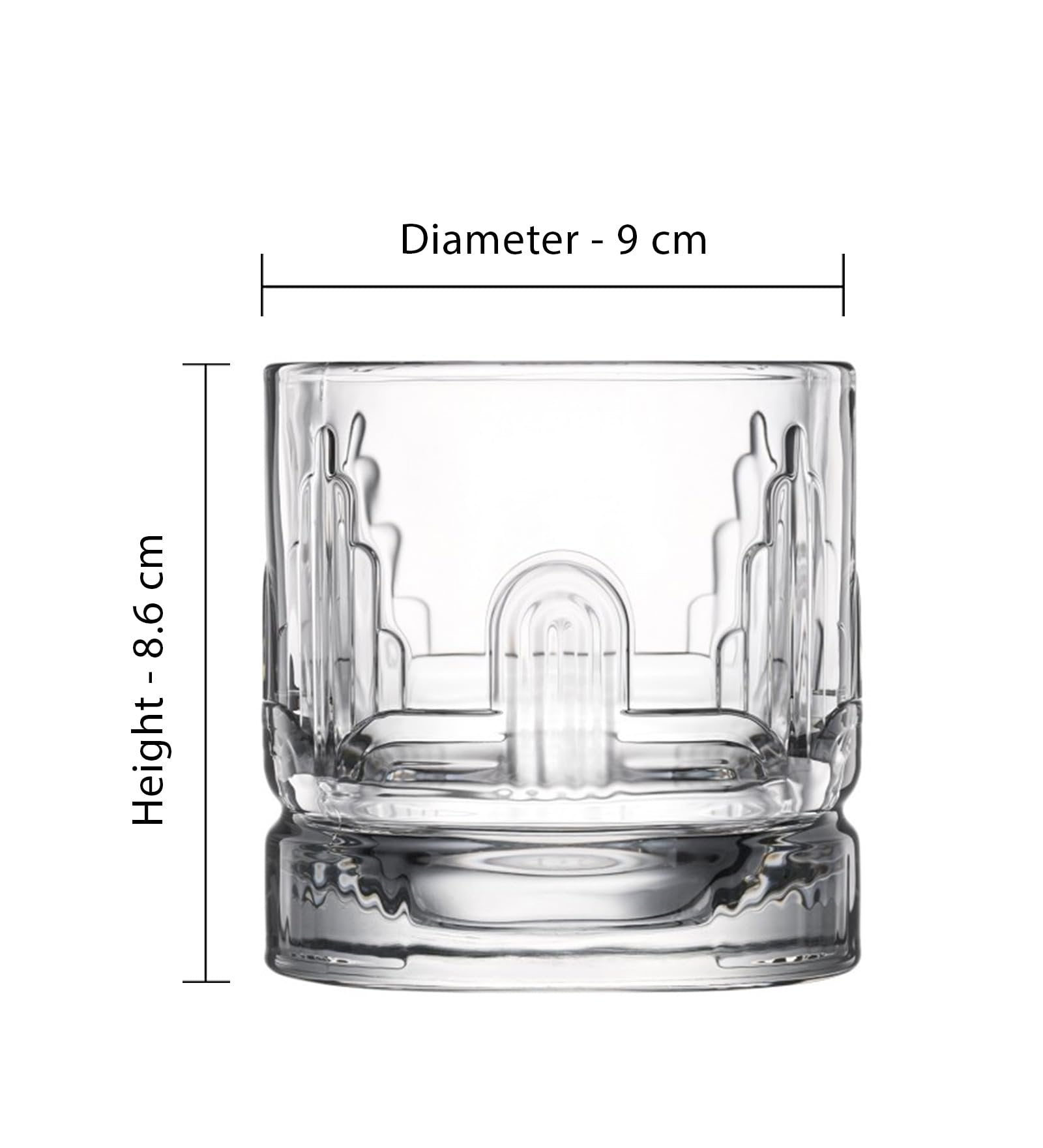 Dandy Patterned Whiskey Glass Set by La Rochère